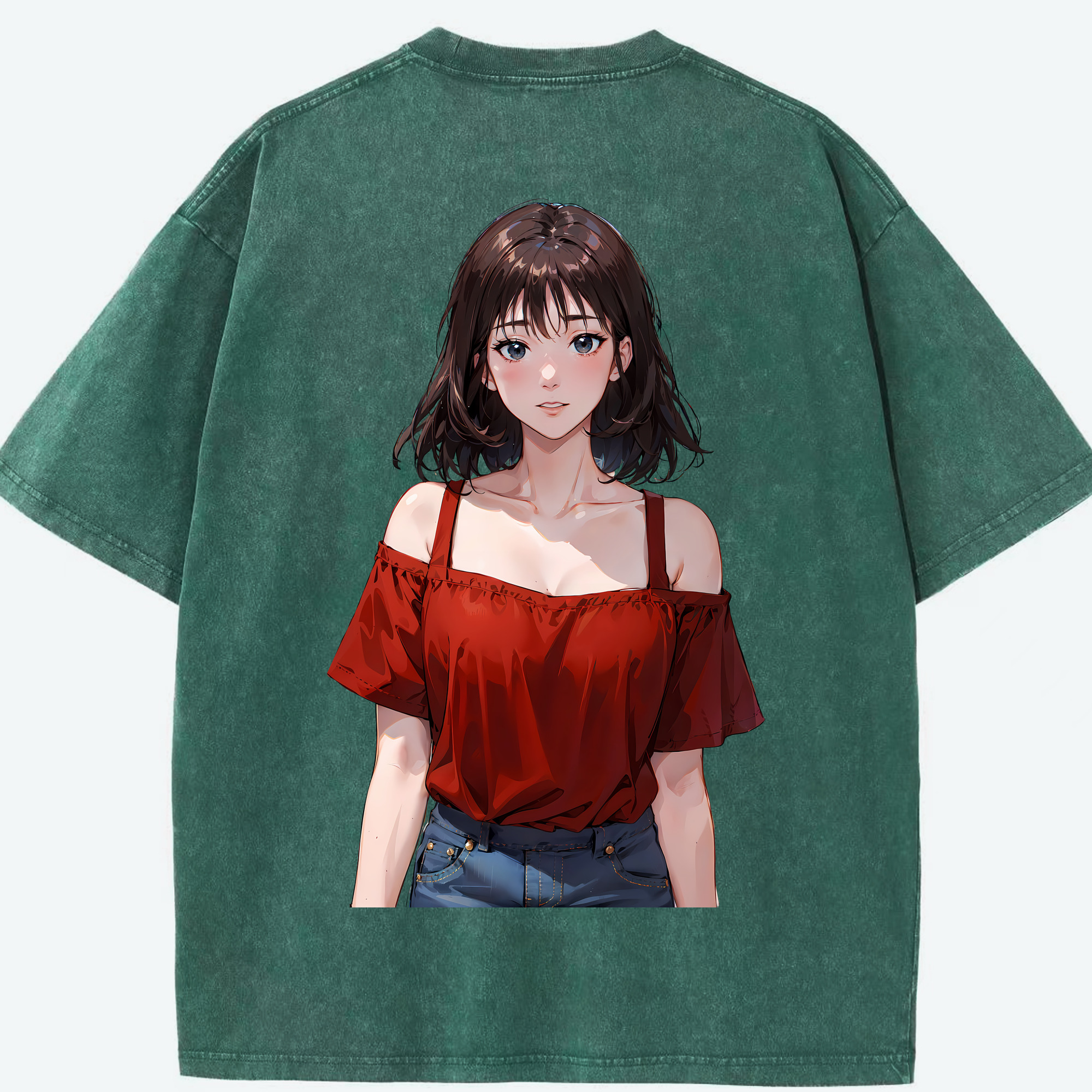 （画像用） SLAM DUNK／スラムダンク 綿100% ヴィンテージ風 半袖Tシャツ（背面プリント）
